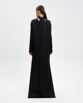 Tom Ford Black asymmetric mini dress AB3613FAX1653
