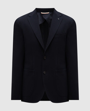 Peserico Blue jacket with wool R5150902662
