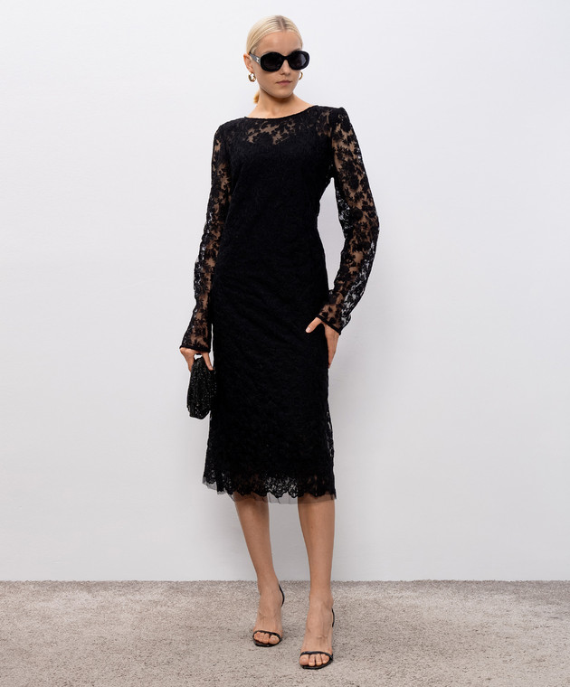 Ermanno Scervino - Black lace midi dress D472Q758CSJZS - shop with Malta  delivery at Symbol
