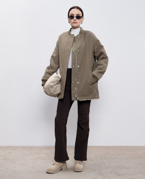 Yves Salomon Army Two-sided jacket with sheepskin 25WFM00878NB4X