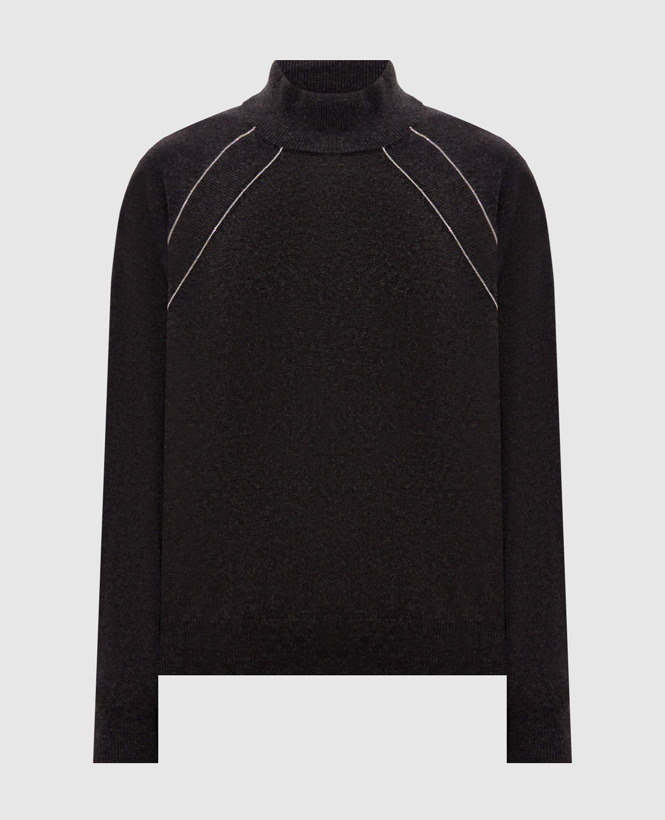 Gray sweater made of wool, silk and cashmere Peserico