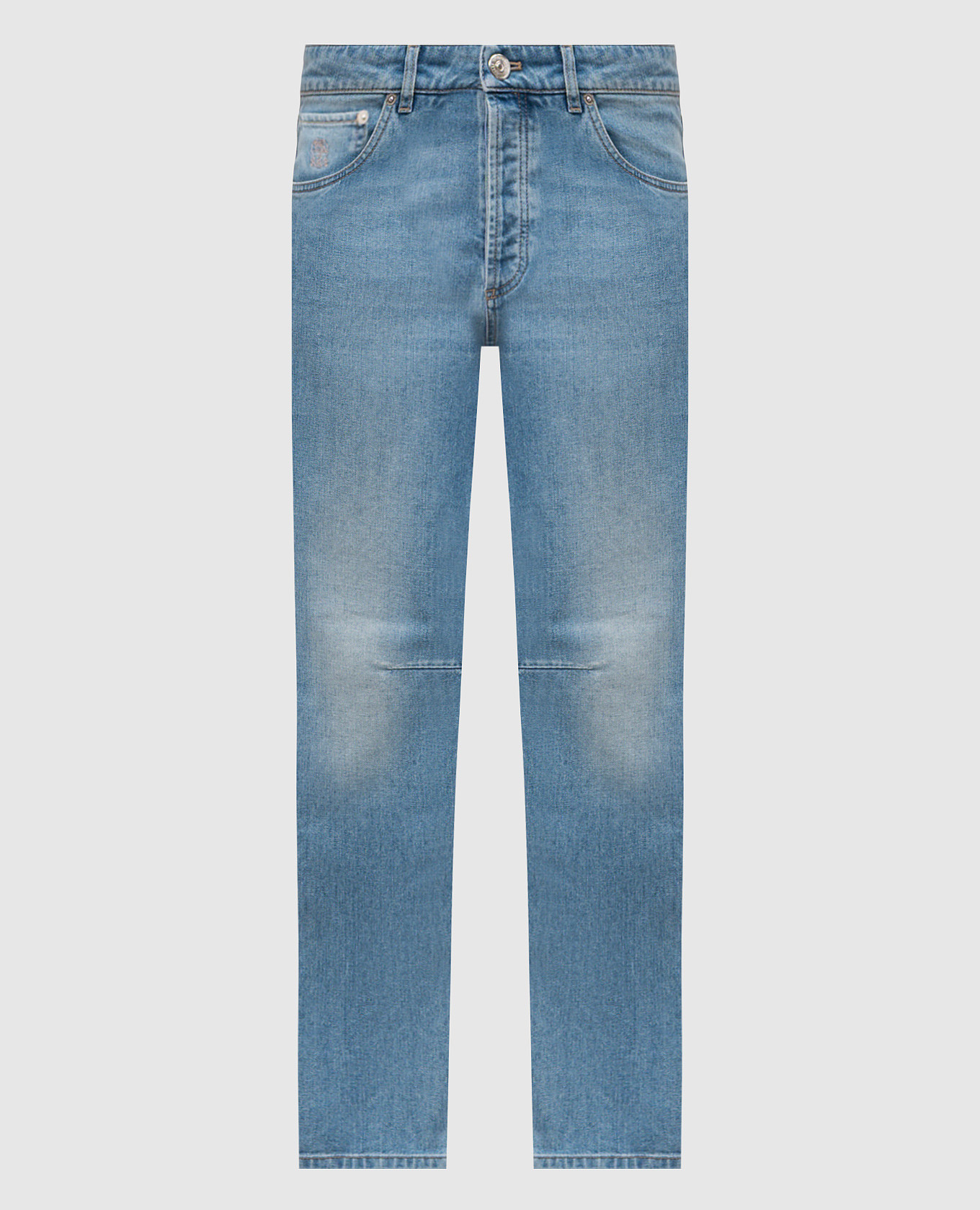 【関税込み】BRUNELLO CUCINELLI KNEE DETAIL JEANS Brunello Cucinelli Straight Leg Jeans | Neiman Marcus