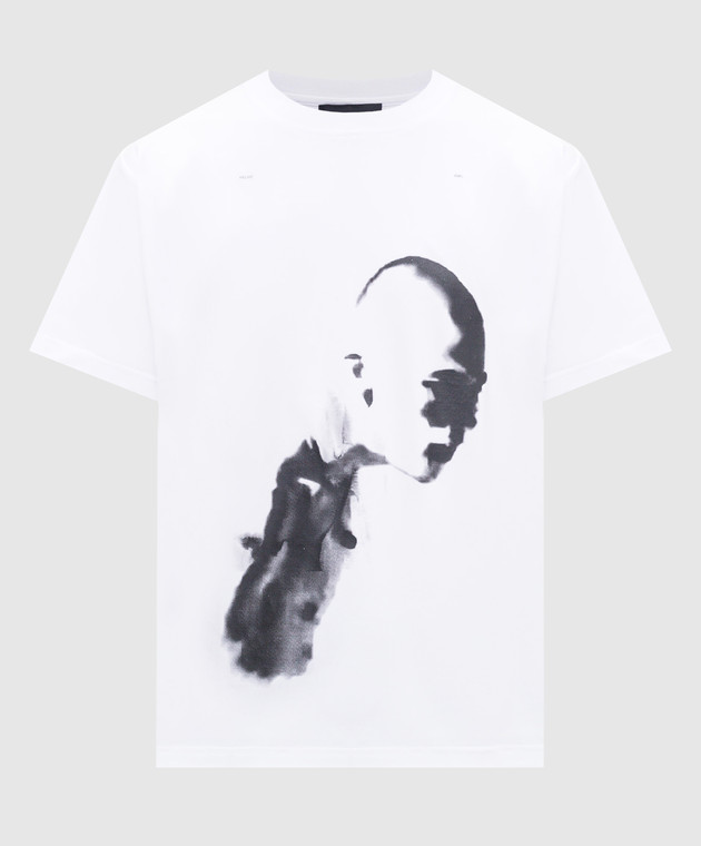 【関税込み】HELIOT EMIL ホワイト Quadratic Tシャツ Heliot Emil - White t-shirt with logo print M09041C07 - shop