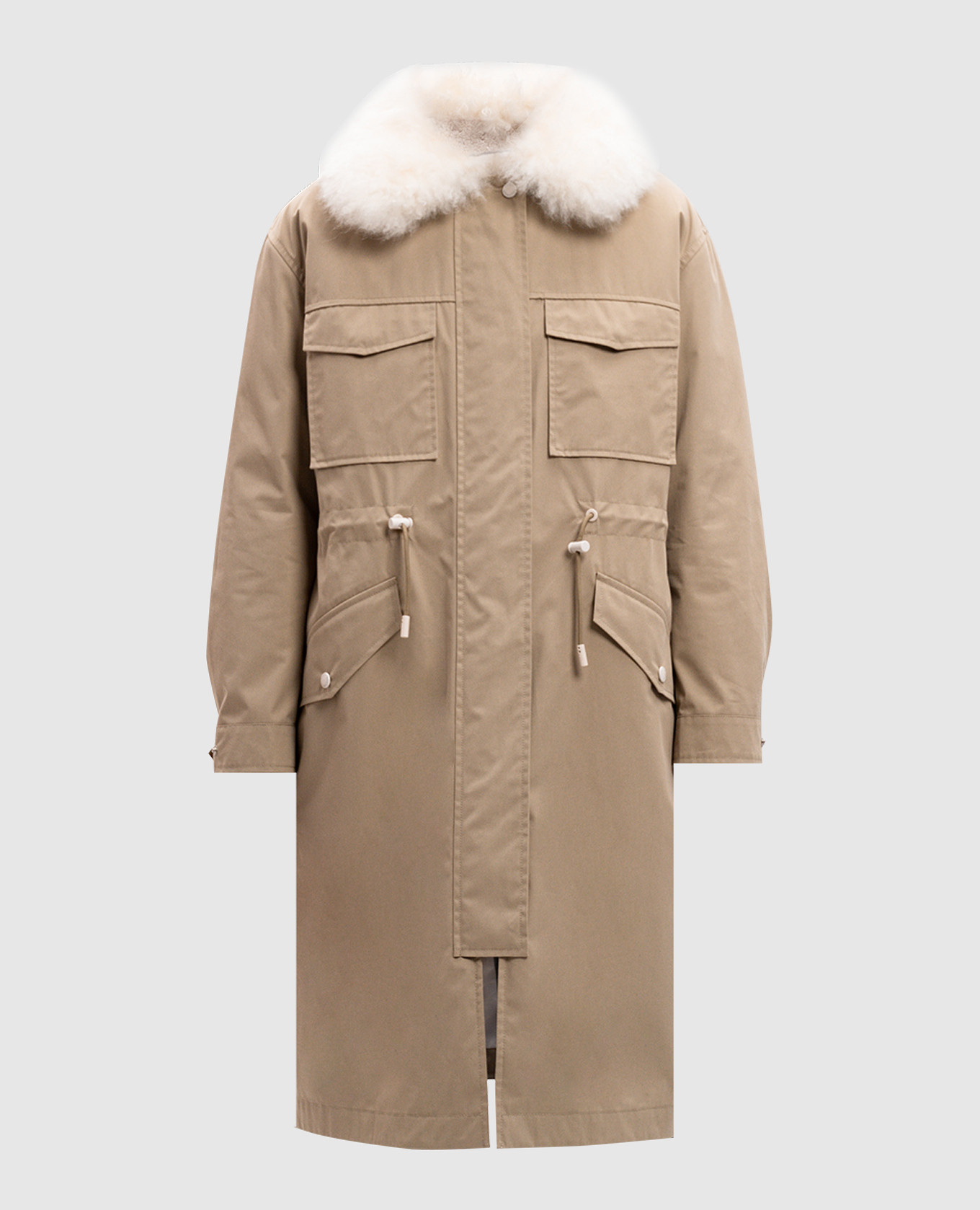

Khaki parka Yves Salomon Army