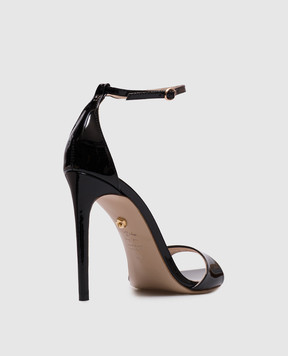 Babe Pay Pls Black patent leather sandals 223102221