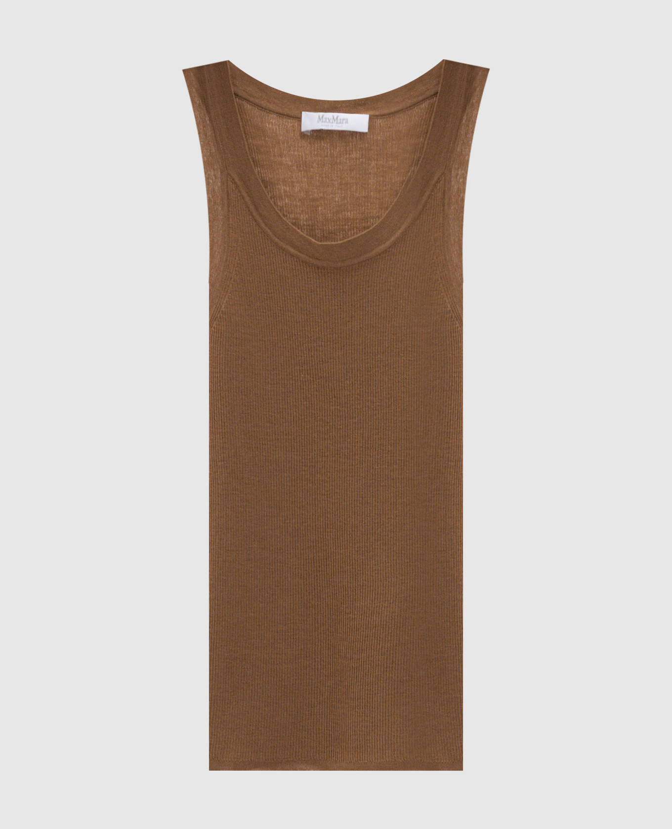 

ELIADI brown ribbed wool top Max Mara