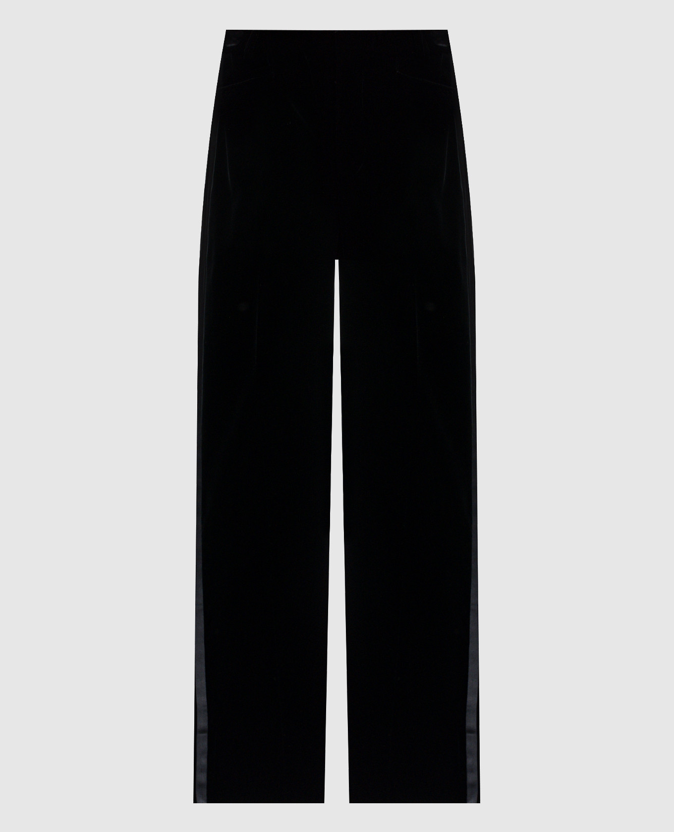 

Black velvet pants with stripes Tom Ford