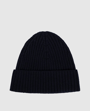 Cashmere&Whiskey Blue merino wool hat 201