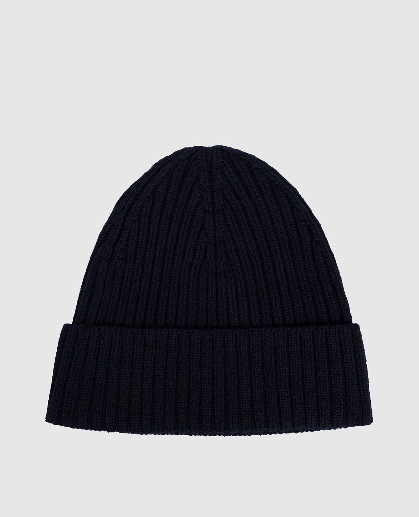 Blue merino wool hat