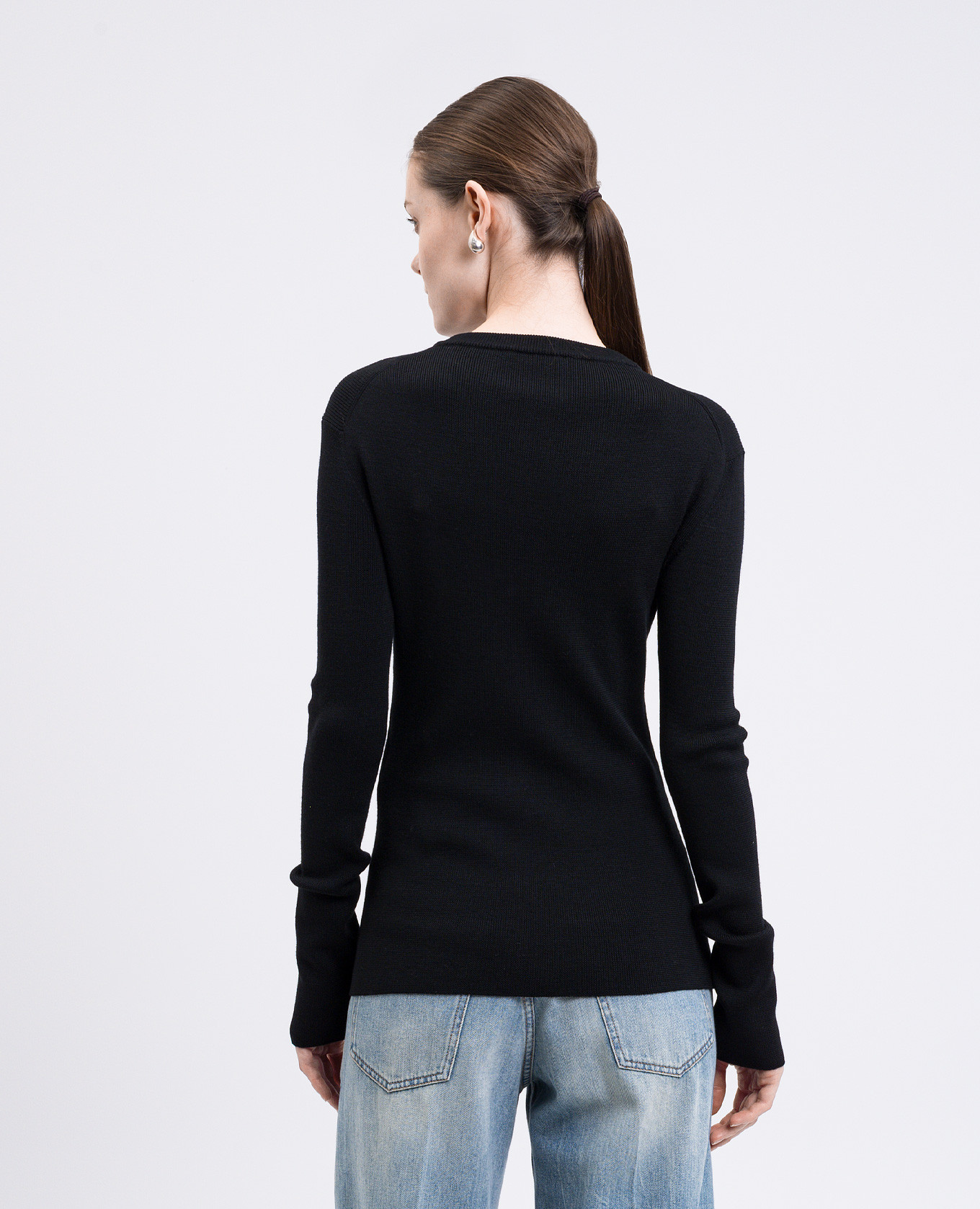 

Black wool cardigan Jil Sander