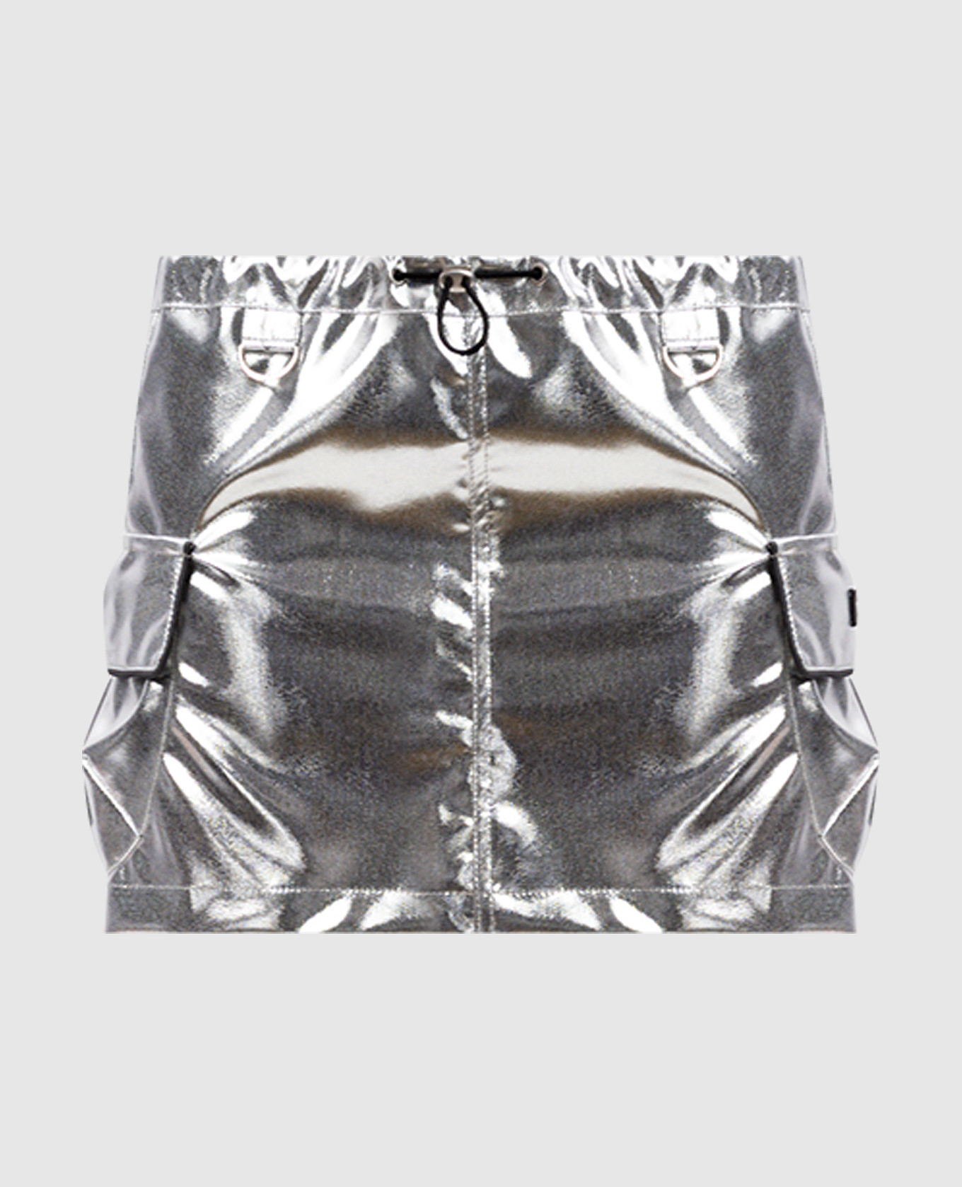 

Silver logo mini skirt Coperni