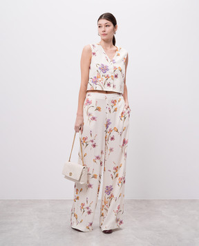 Twinset White floral print pants 251TP2775