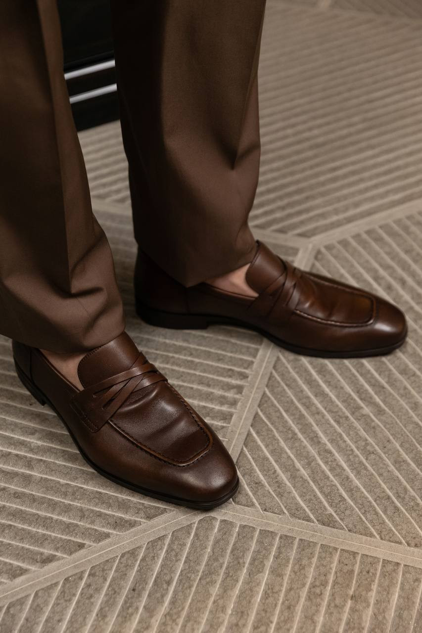 

Simon brown leather loafers Stuart Weitzman