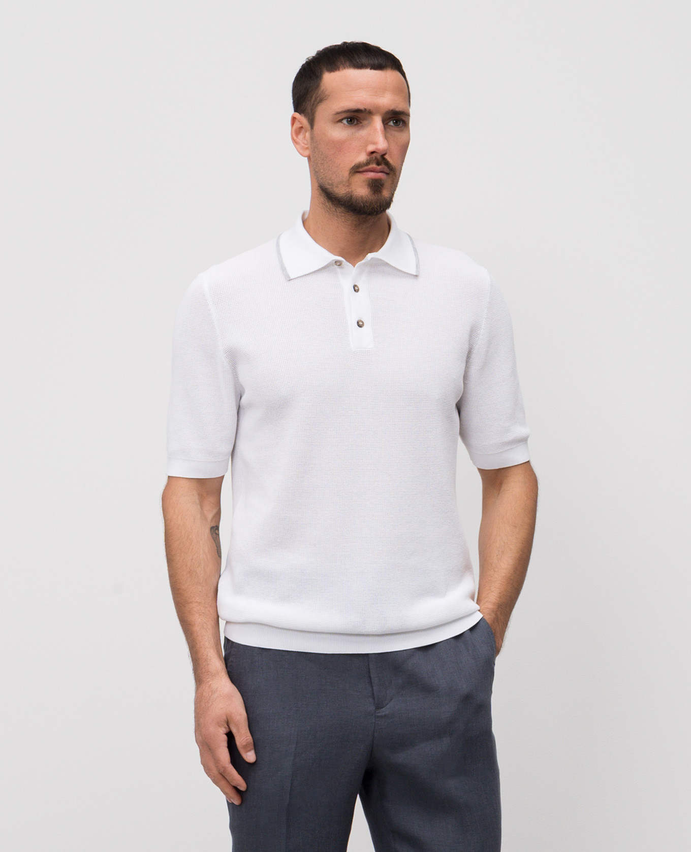 

White polo Peserico
