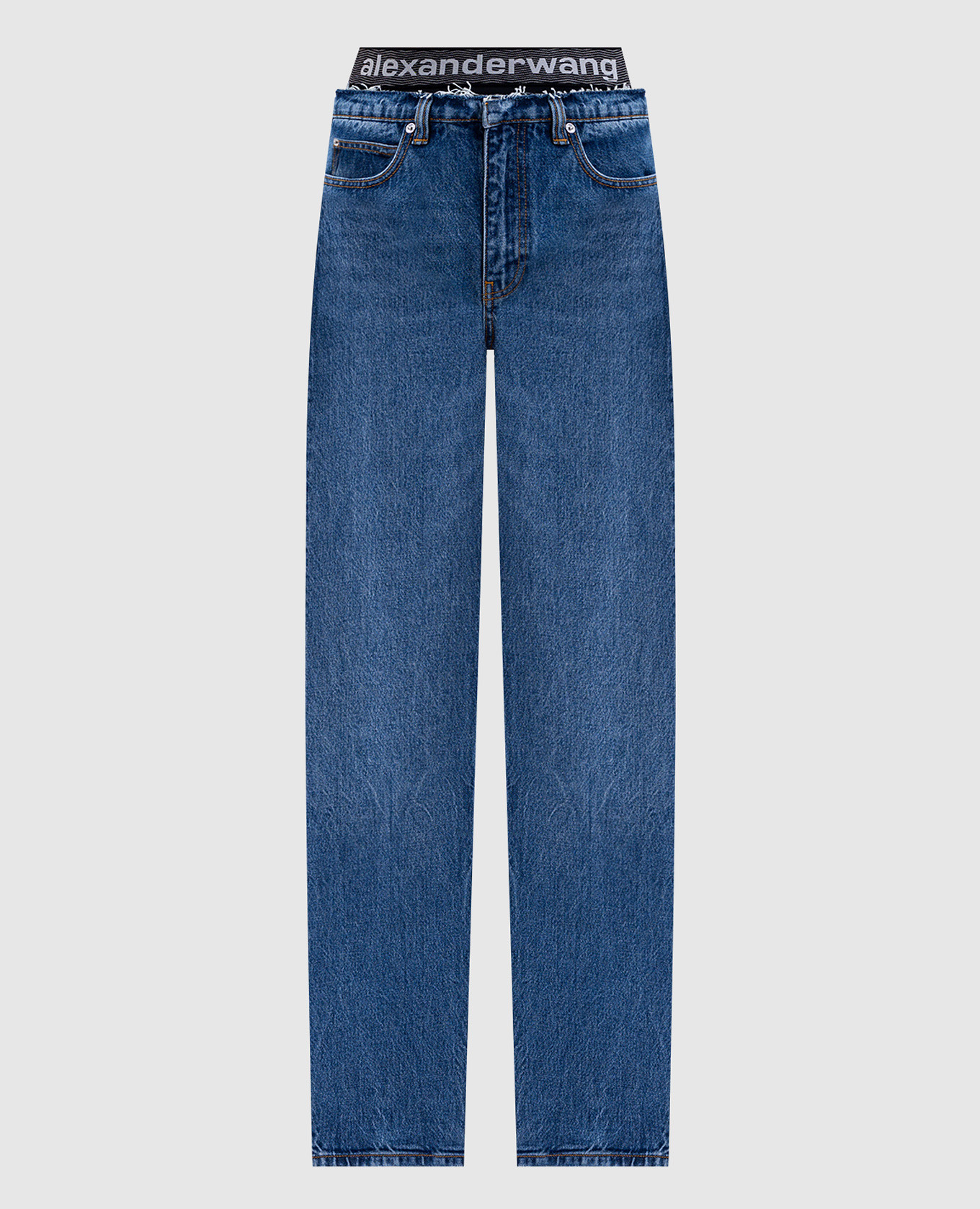

Blue jeans with logo Alexander Wang