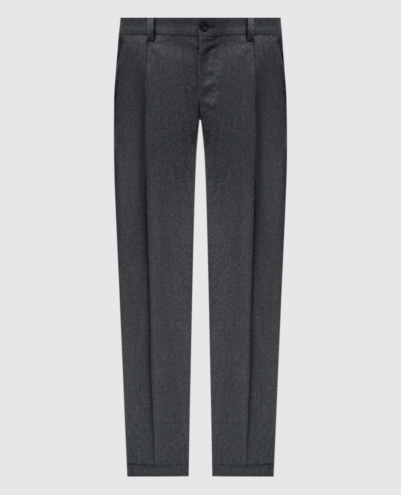 Gray wool chinos
