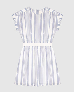 Givenchy Children's white striped linen dress H3078612+