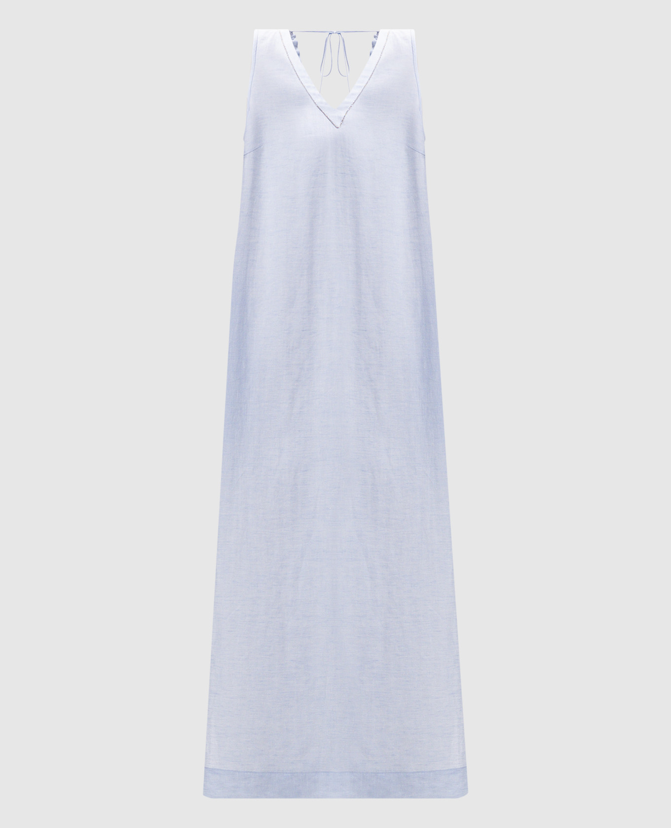 

Blue linen dress with slits Peserico, Light blue
