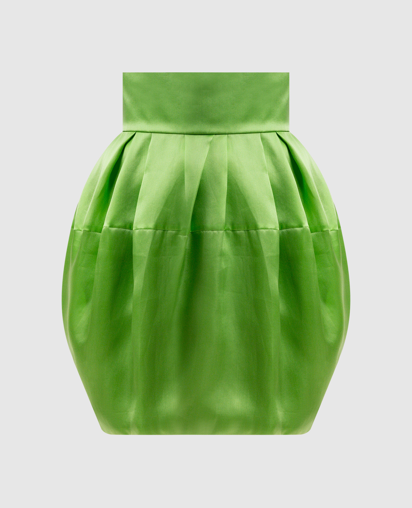 

Green silk skirt with drape Christian Dior, Зеленый