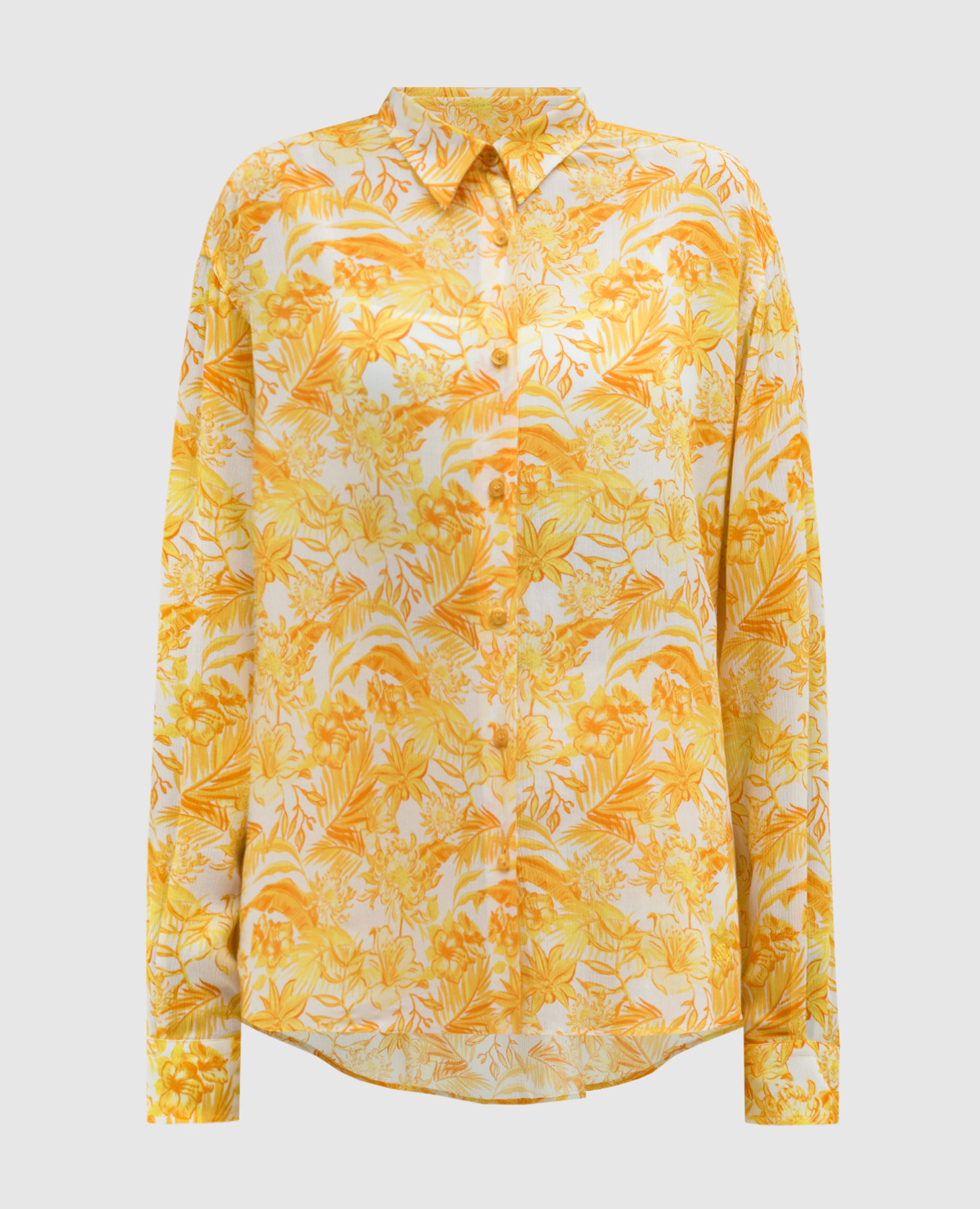 

White blouse with TAHITI FLOWERS print Vilebrequin, Белый