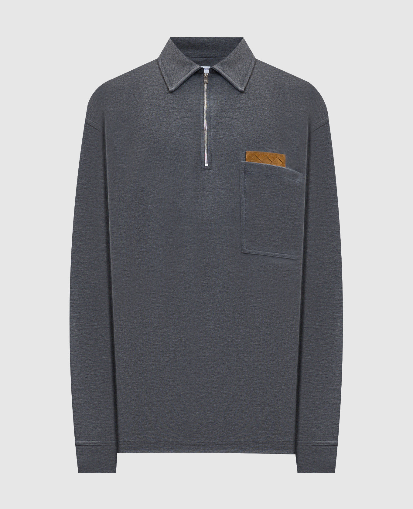 

Grey melange polo shirt Bottega Veneta