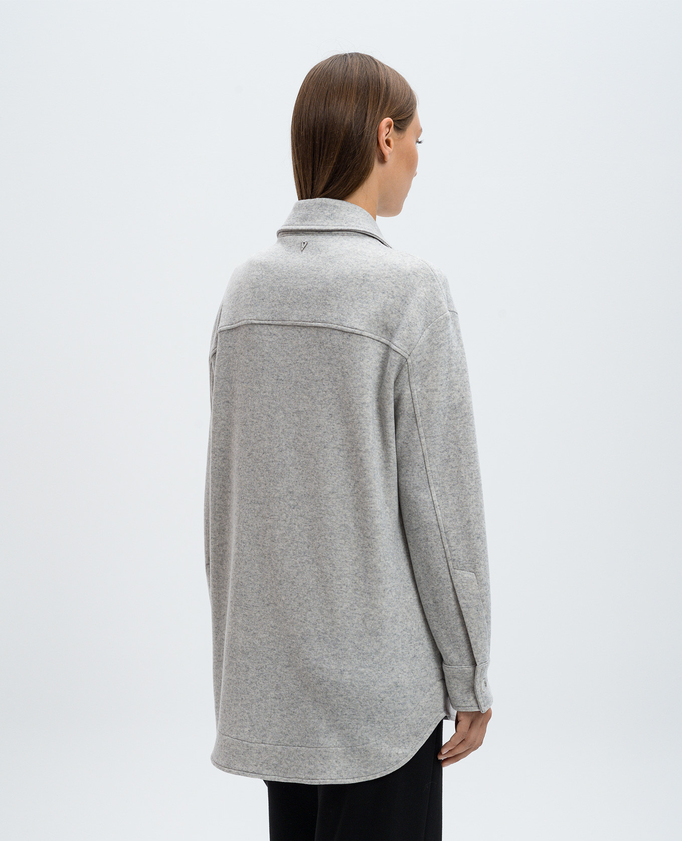 

Gray melange jacket with cashmere Dondup, Grey