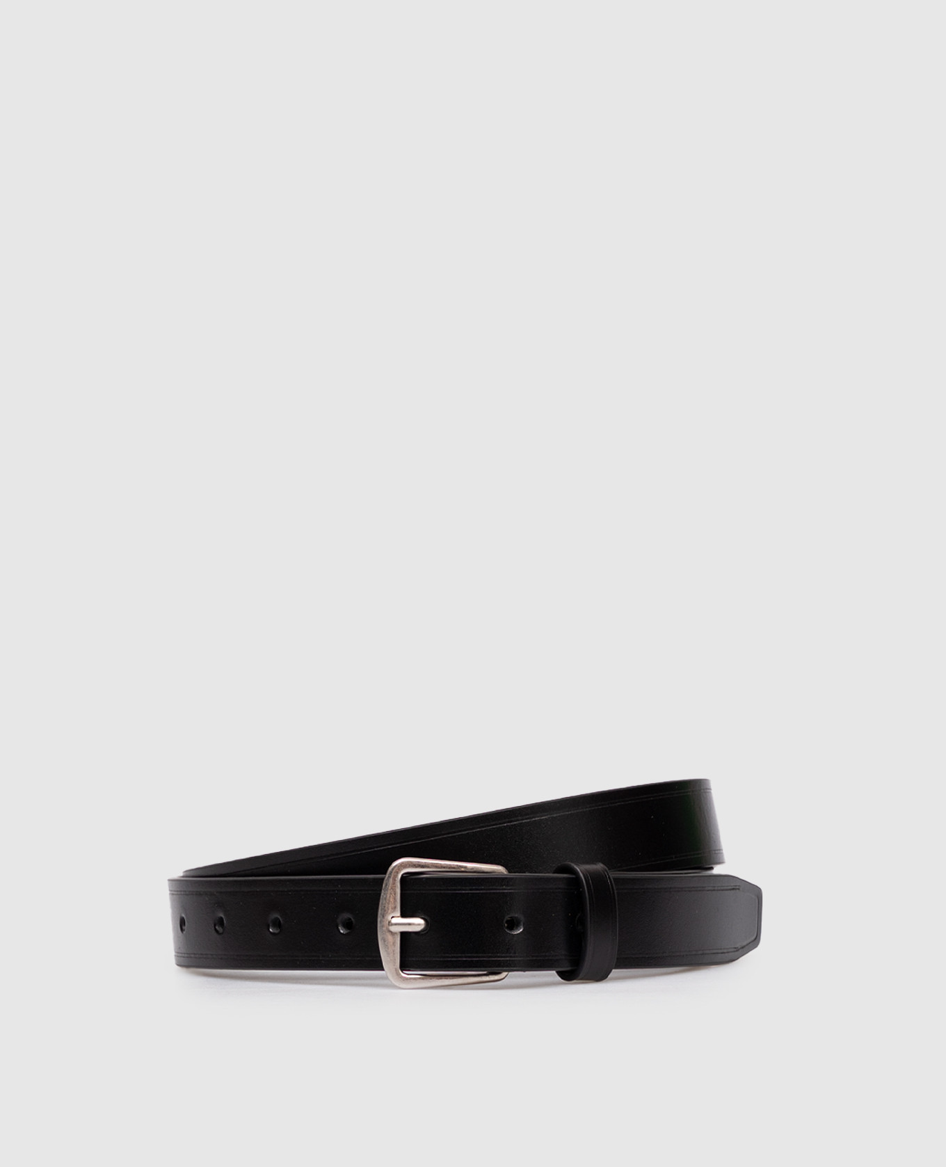 

Black Willow leather belt Ann Demeulemeester