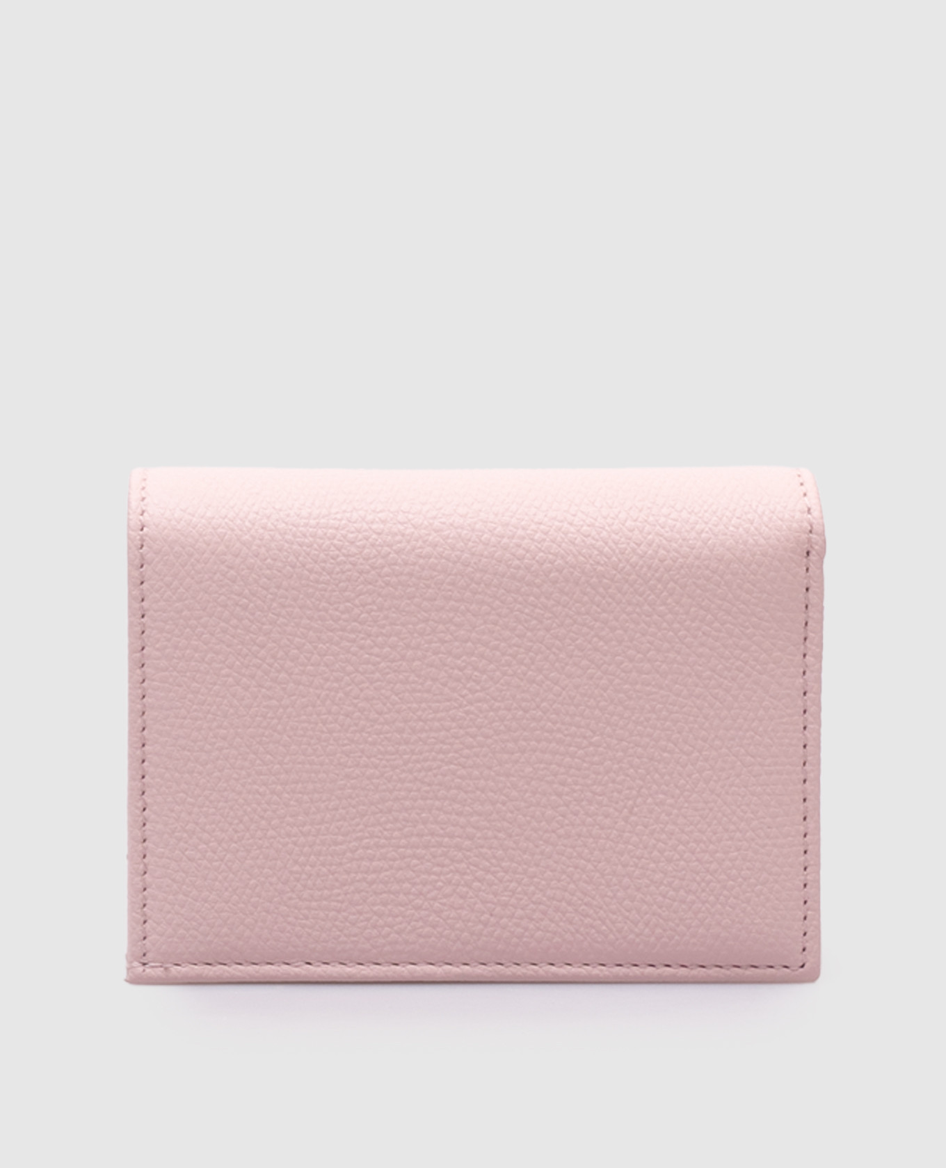 Pink leather wallet with VLogo emblem Valentino 2