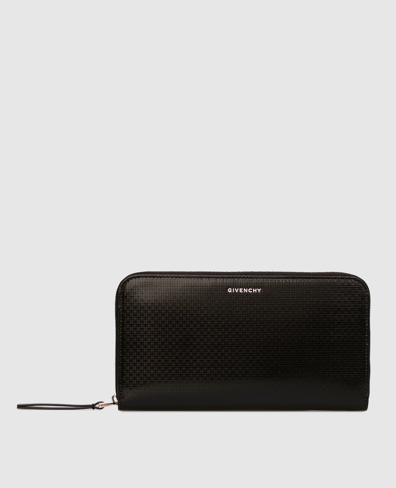

Black leather wallet with logo Givenchy