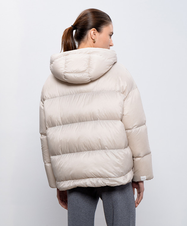 ◆MAX MARA 最新作◆Trebi ダウンジャケット/Beige◆ Max Mara - Beige quilted down jacket with logo TREBI - shop