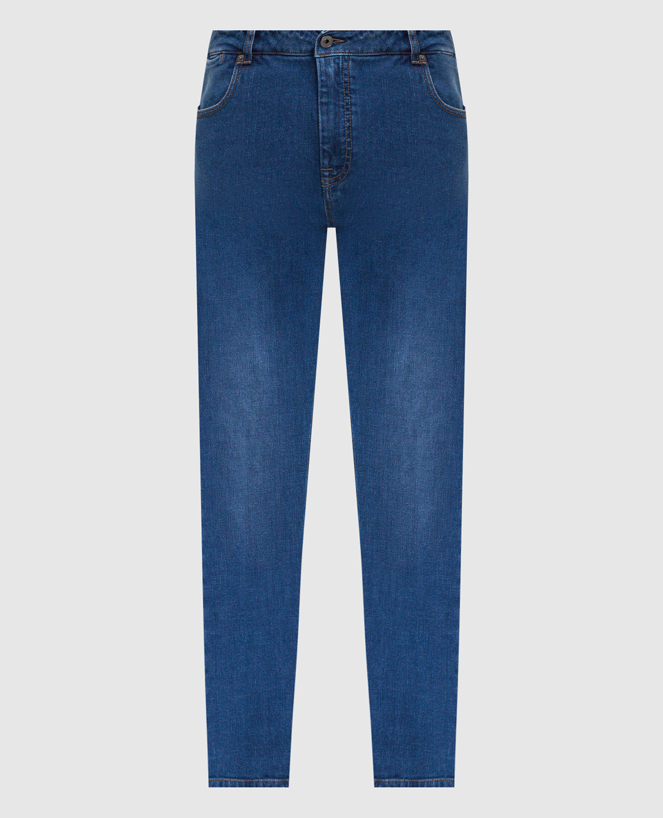 Blue jeans with a distressed effect Peserico