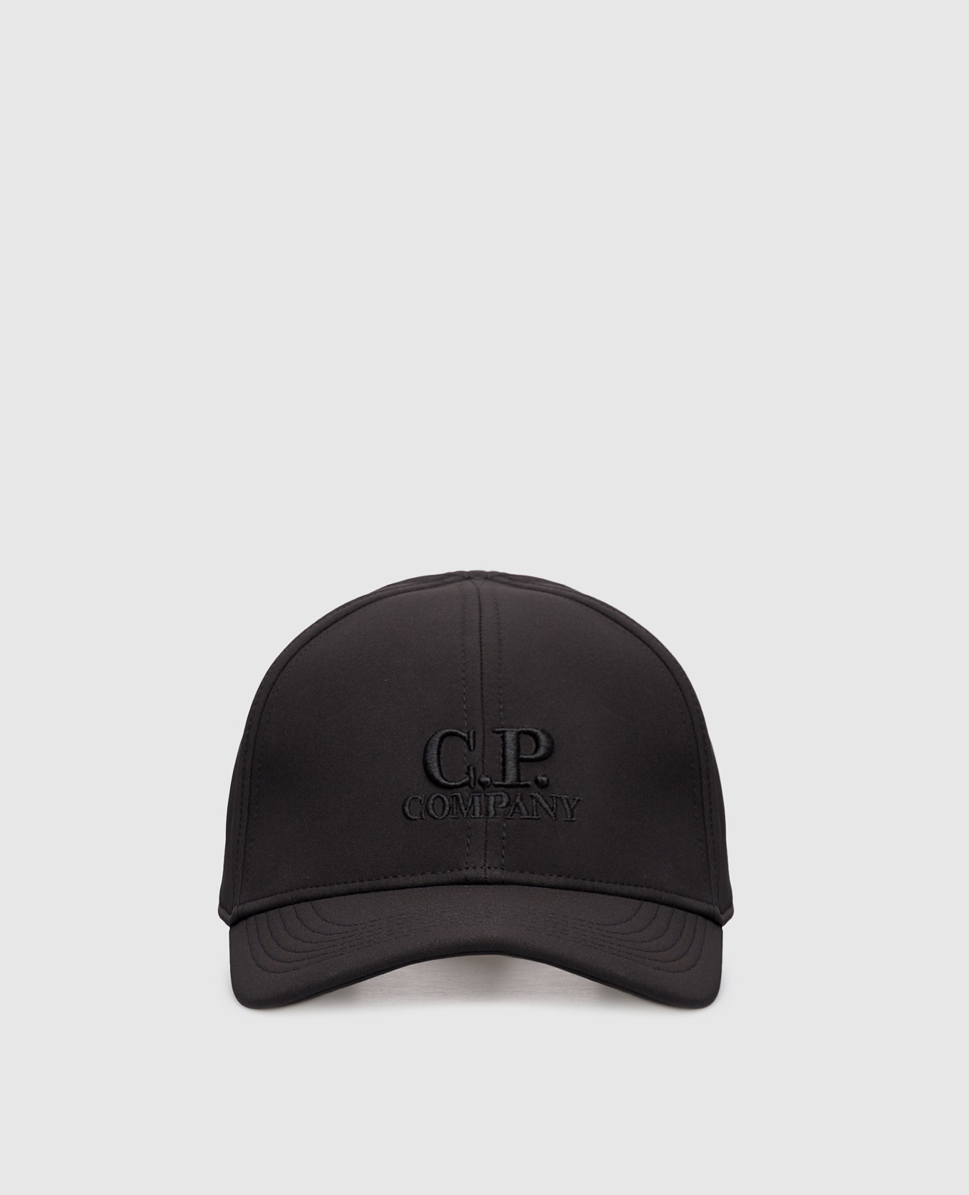 

Black cap with logo embroidery C.P. Company
