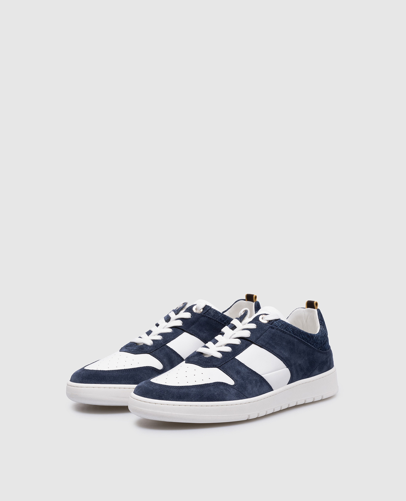 

BANKSY blue leather sneakers MooRER