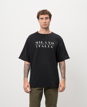 Dolce&Gabbana Black t-shirt with logo print G8SC5TG7NTC