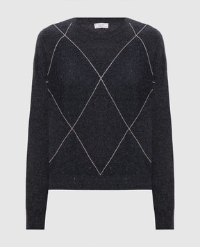 Peserico Gray wool, silk and cashmere jumper S99403F129283F