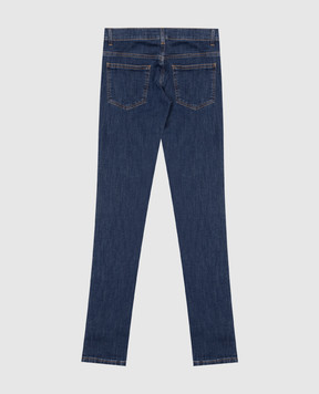 Fendi Children's blue jeans with a print JFF0591012