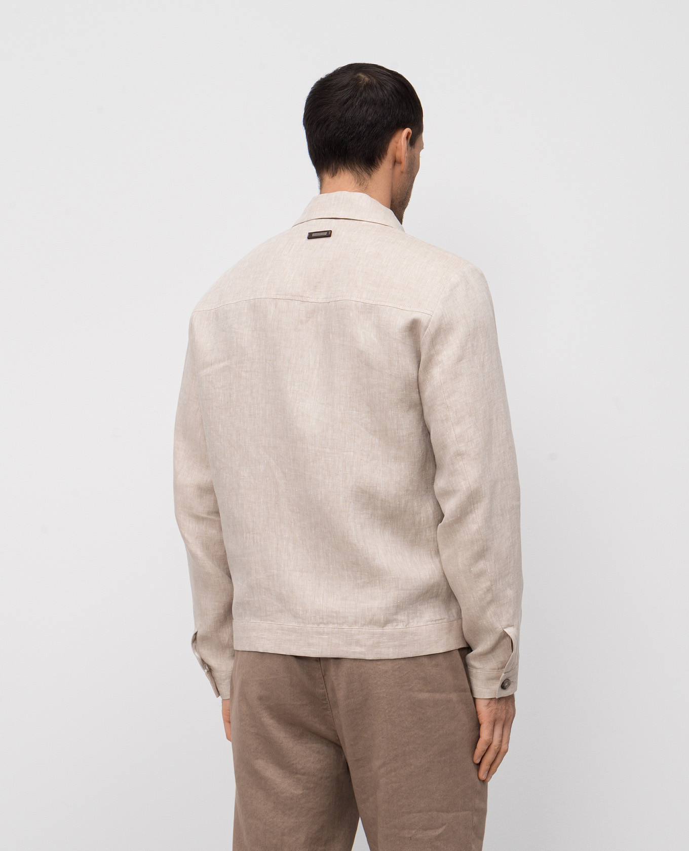 

Beige linen jacket Peserico