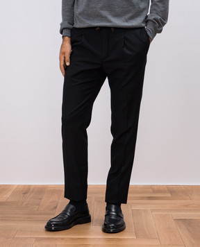 Incotex Black pants made of wool 1T00781645B