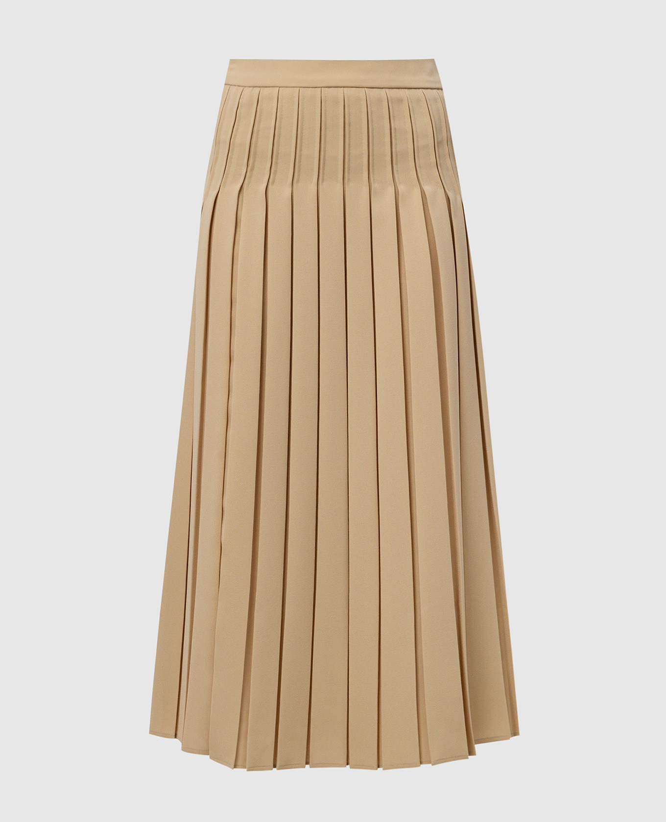 Beige pleated skirt LUISA