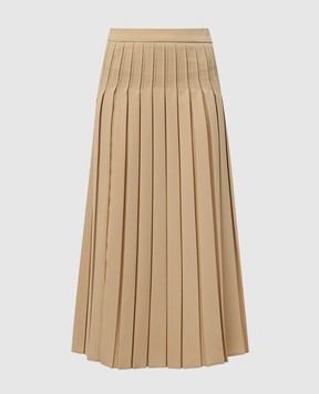 Max Mara Beige pleated skirt LUISA LUISA