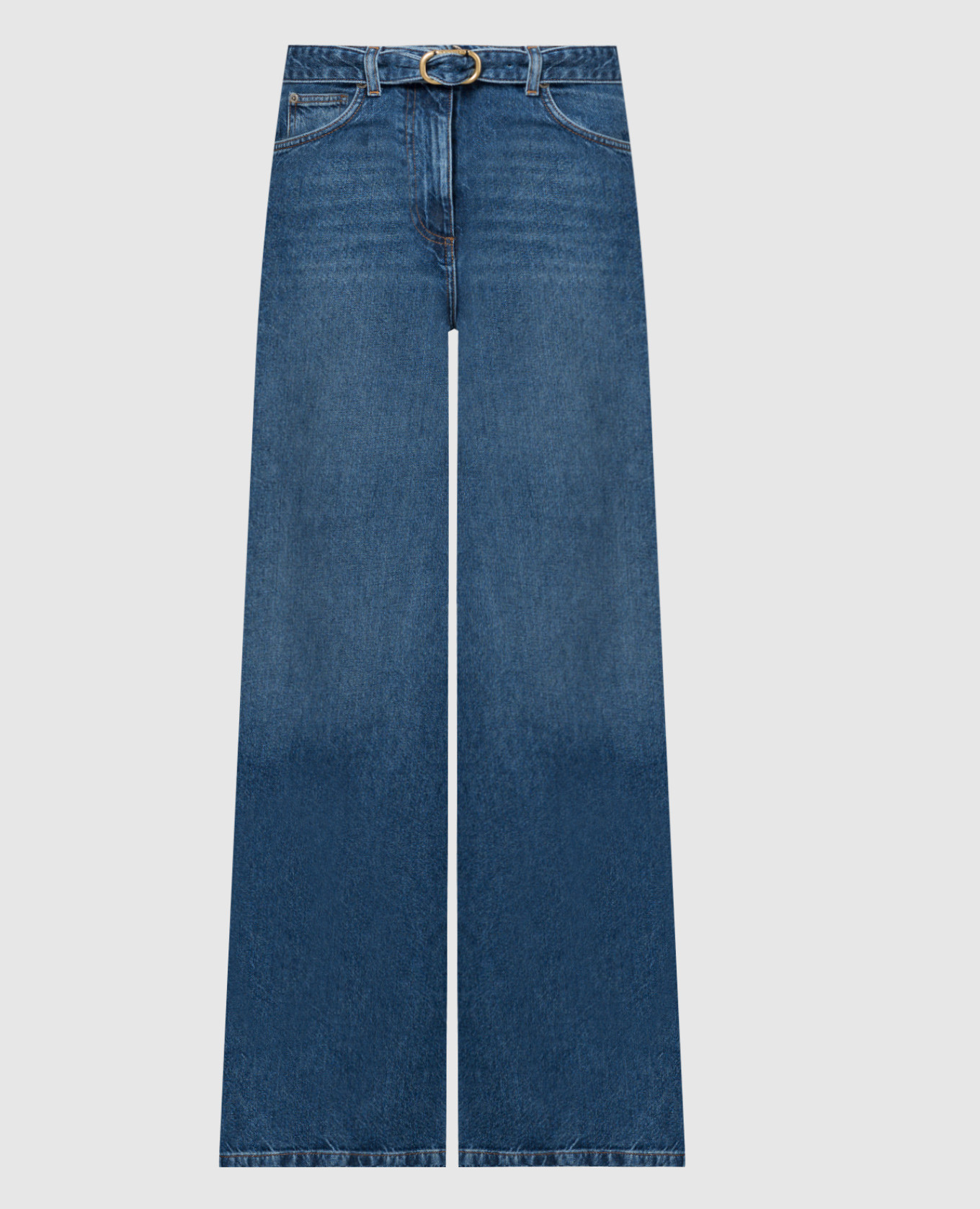 

Blue jeans with Oval T logo Twinset, Синий