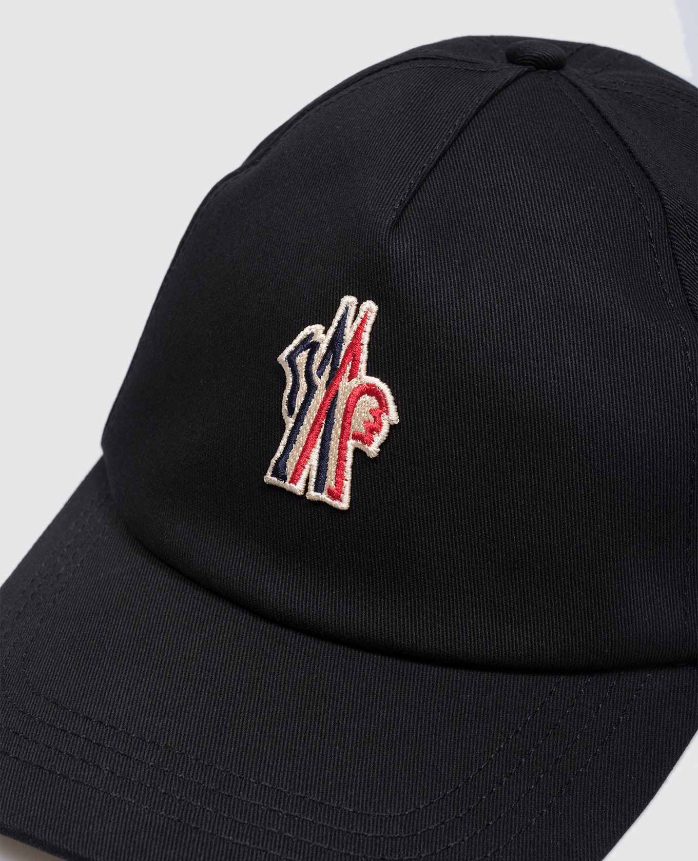 Black cap with logo patch Moncler Grenoble 4