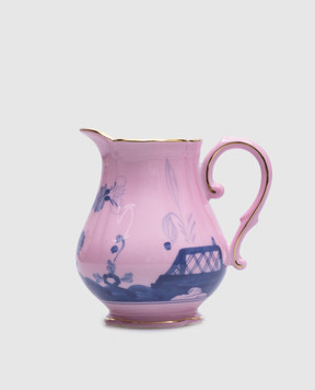 Ginori 1735 Pink porcelain milk jug from the Oriente Italiano collection 003RG00FLT000G00124500
