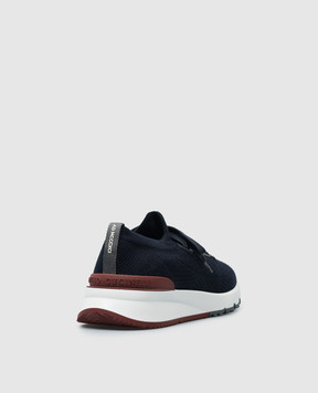 Brunello Cucinelli Blue sneakers with a logo MZUPMBO252