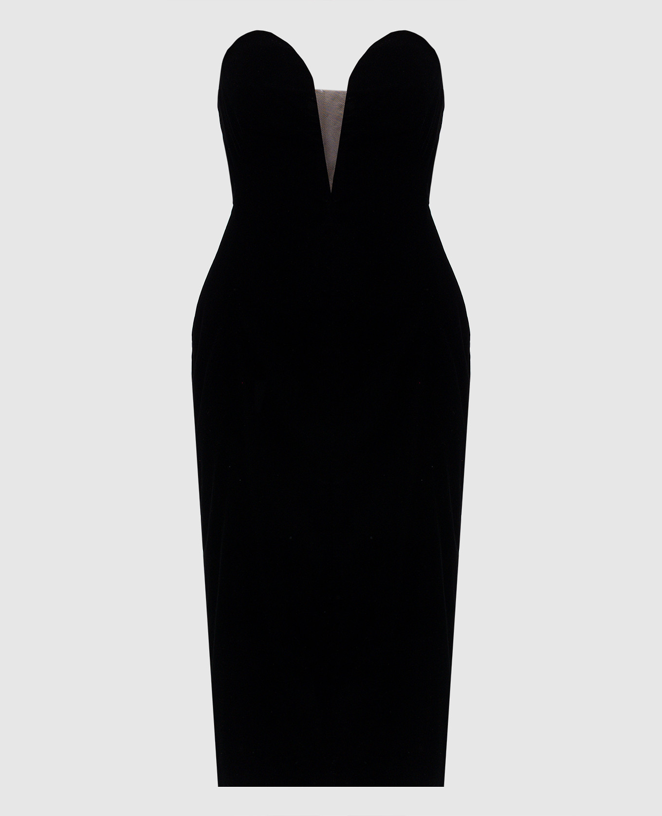 

Black velvet bustier dress Tom Ford