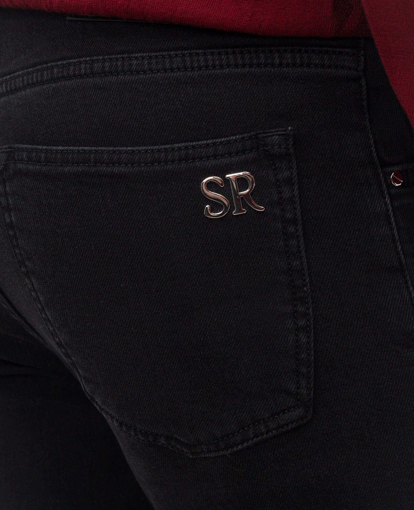 

Black jeans with monogram Stefano Ricci