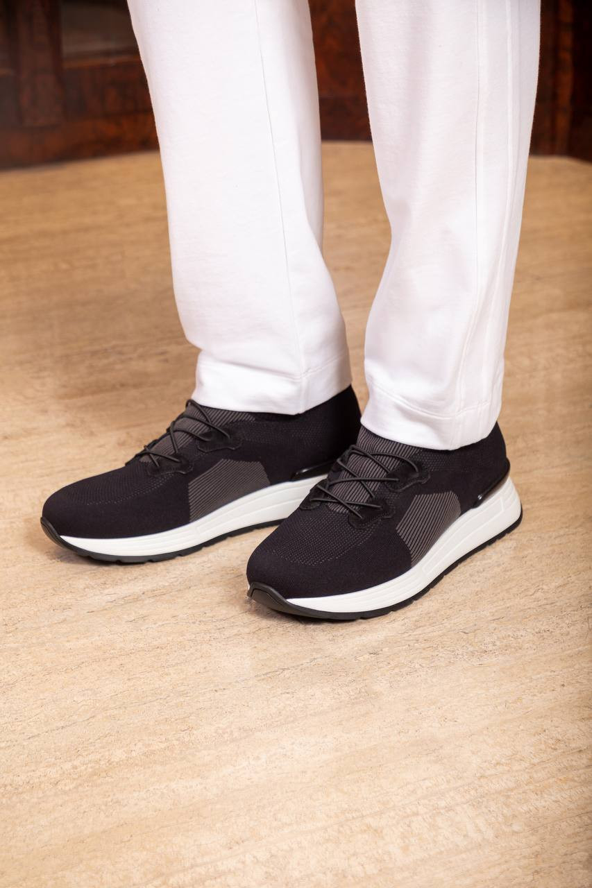 

Black sneakers with logo Stefano Ricci