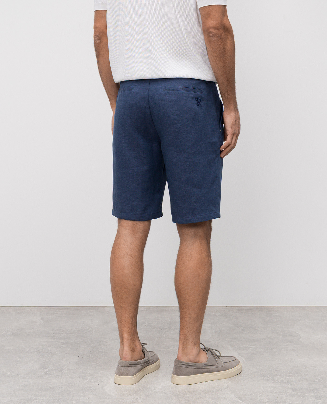 

Blue linen and silk shorts Stefano Ricci