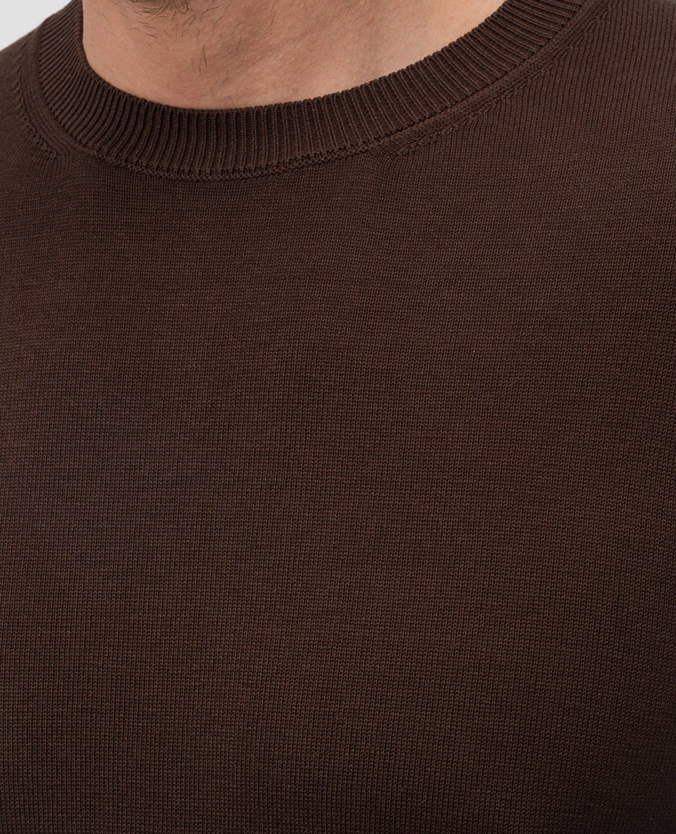 Brown silk jumper with emblem ISAIA 5
