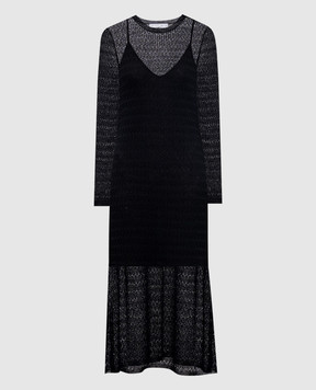 PROENZA SCHOULER Black openwork dress Miriam WL2537608KC136